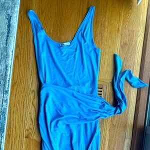 Reformation Kaila GORGEOUS Blue wrap midi dress size Medium